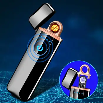 

USB Windproof Touch Induction Rechargeable Ignition Device With Windproof Flameless Gasless Function