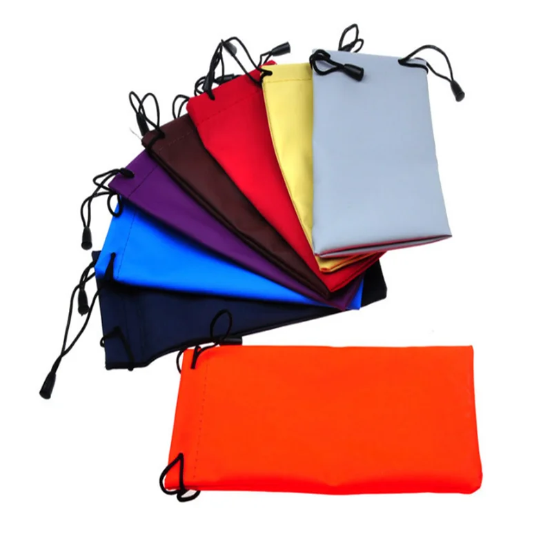 

Sunglasses Bags Solid Color Drawstring Pouch Bags Myopia Customized Glass Case Eyewear Accessories Soft Eyeglasses Bag 1pcs