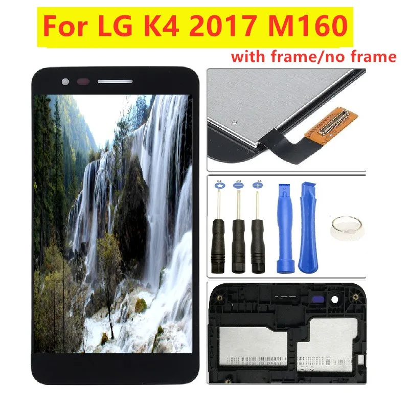 5 0 &quotНовый ЖК дисплей для LG K4 2017 M160 с рамкой M151 M153 M150 дисплей|Экраны мобильных