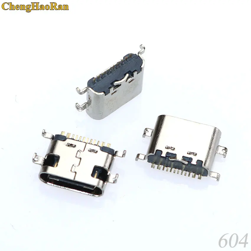Разъем Micro USB 3 1 Type-C 16-контактный разъем SMD 90 градусов для зарядного порта