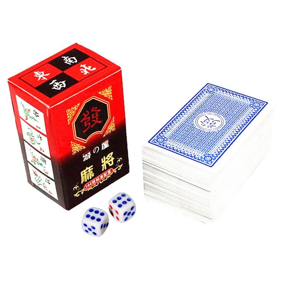 Chinese Traditional Mah jong Card Playing Cards With 2 Dices For  Entertainment Fun Table Deck Board Game 144 Cards MahJong Games|Board  Games| - AliExpress