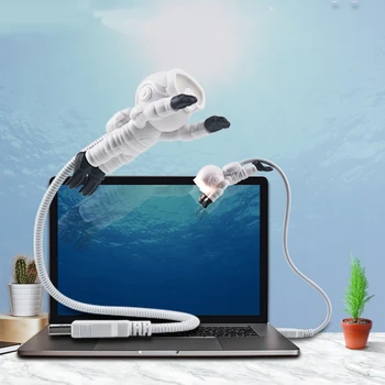 

Novel LED Astronaut Panda Night Light New USB Spaceman Divers LED Night Lamp PC Astronaut Computer Read Decor Lighting Luminaire