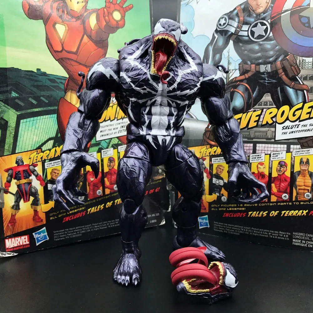 MarvelLegendsHomemAranhaVenomWave1Venom9BAFBulidUmaFigura