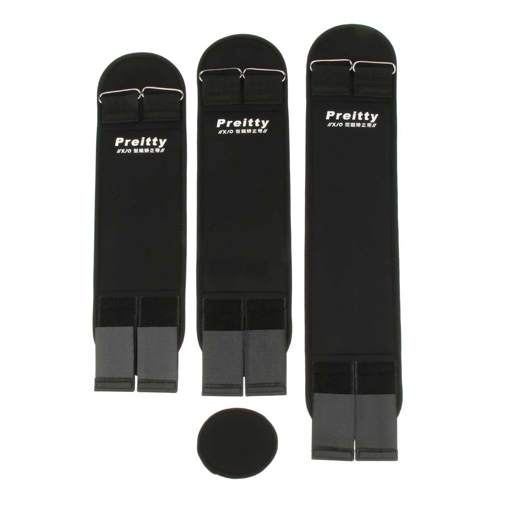 3pcs Leg Corrector Belts Leg Correction Band Leg Straightening Brace Strap for O Legs / X Legs Form M /L /XL /XXL