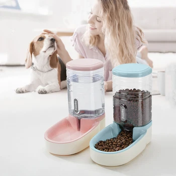 

Automatic Cat Dog Feeding Bowls Pet Drinking Water Dispenser Automatic Feeders Water Dispenser Food Feeder Drinker Non-slip Base