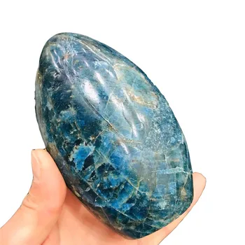 

1pc 800g-1000g Natural Blue Apatite gemstone Crystal quartz Stone for reiki Therapy decorative Healing