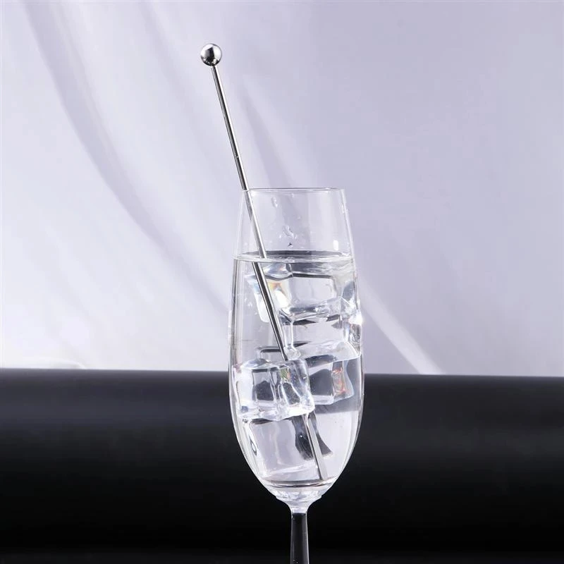 Cocktail Stainless Steel Mixing Sticks 5Pcs for Wedding Party Bar Cafe cocktail stirrers