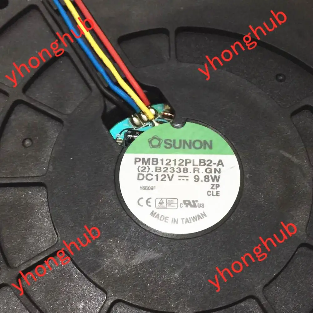SUNON PMB1212PLB2 A (2).B2338.R.GN Сервер охлаждающий вентилятор AC/DC 12V 9 8 W 120x120x38 мм 4 провод|fan