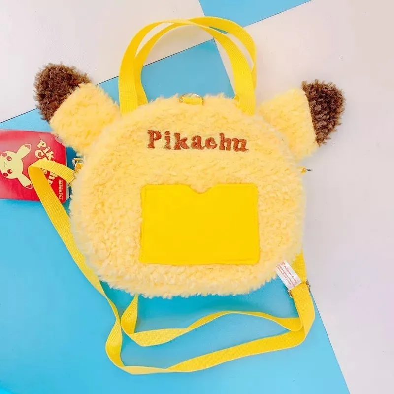 Takara Tomy Pokemon Pikauchu Рюкзак Плюшевые игрушки Kawaii Аниме Сумка через плечо мягкая Сумочка для подружки подарок для детей
