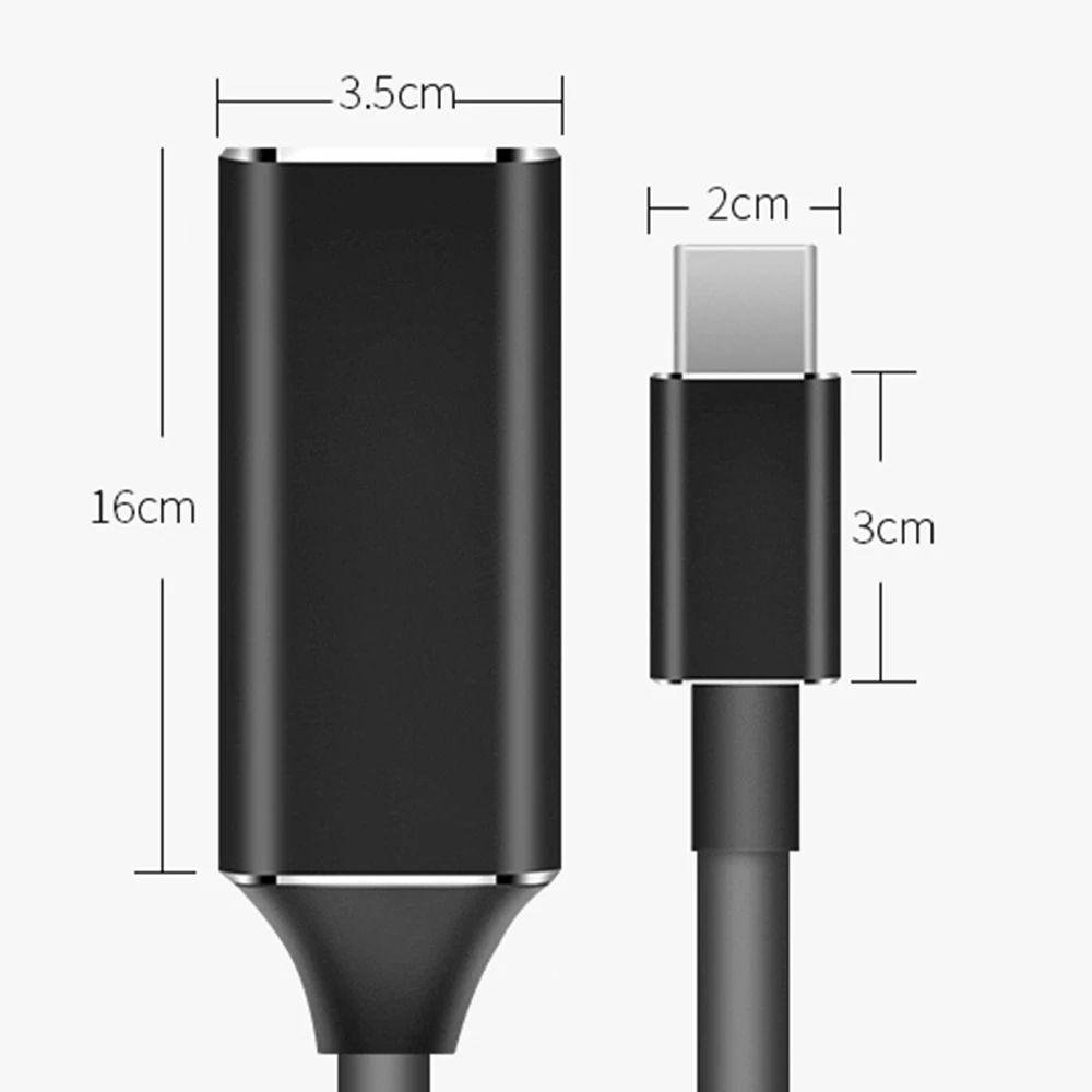 HD 4K type C в HDMI кабель USB 3,1 в преобразование HDMI адаптер конвертер «Папа-мама» для ПК компьютер ТВ дисплей телефон