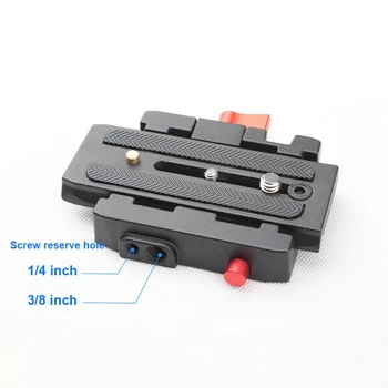 

Camera tripod plate aluminum assembly clip adapter portable quick release plate fixture for Manfrotto 577 501 500AH 701HDVQ5