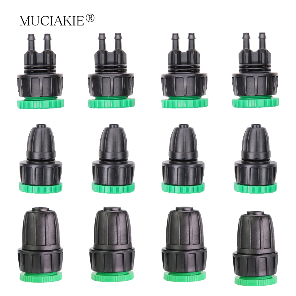 Садовый кран MUCIAKIE 3 шт. переходник для шланга с резьбой 1/2 дюйма 3/4 на 4/7 мм 8/11 16 | Дом