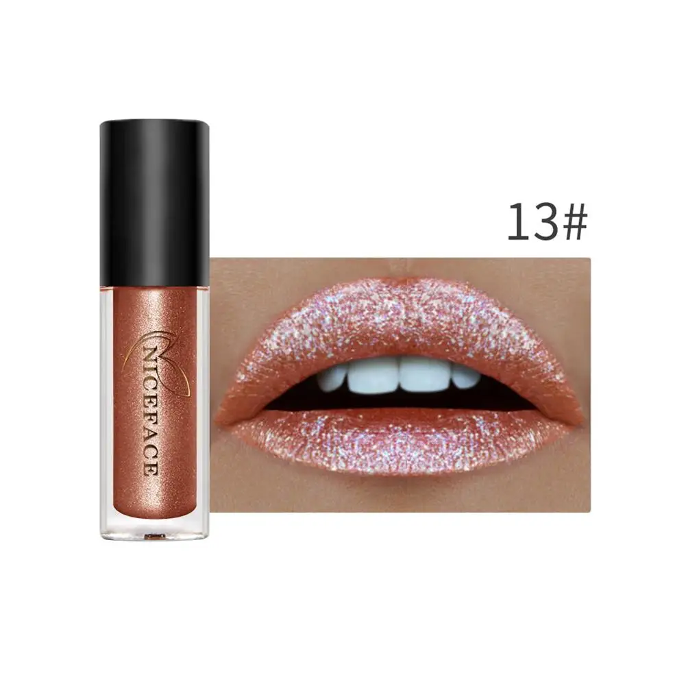 

Colorful Chameleon Matte Lipstick Metallic Lip Gloss Glittering Tinted Lip Waterproof Long- Lasting Liquid Lipst