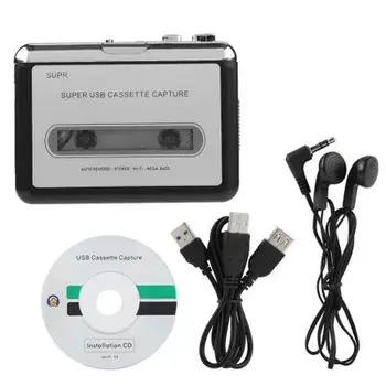 

cassette player USB Cassette to MP3 Converter Capture Audio Music Player Convert music on tape to Computer Laptop Mac OS