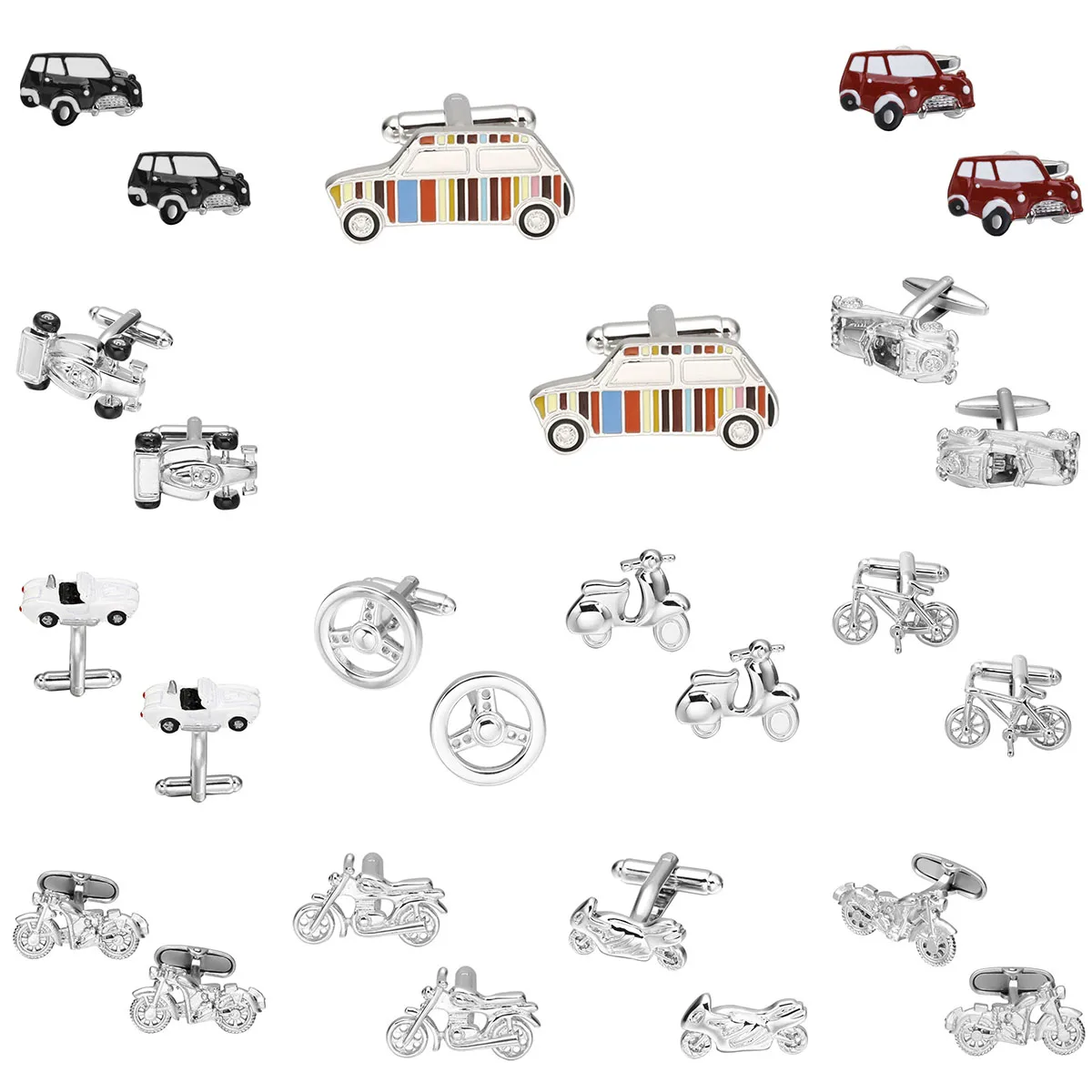 

Cuflinks for Mens Vehicle/Car/Plane/Propeller Cuff Link Small Rectangle Pattern Cufflinks gemelos cuff links bouton manchette