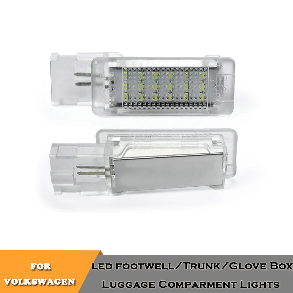 

For Skoda Rapid Superb Seat Alhambra Tiguan Touareg Tiguan Sharan Scirocco Golf 5 6 Polo led car door courtesy footwell lights