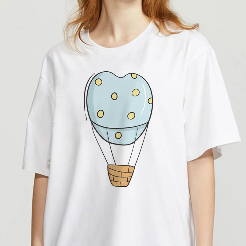 

Graphic tees tops Colorful balloon tshirts women funny t shirt O-neck T-shirt Vintage Vogue Ullzang Mujer_T-Shirt
