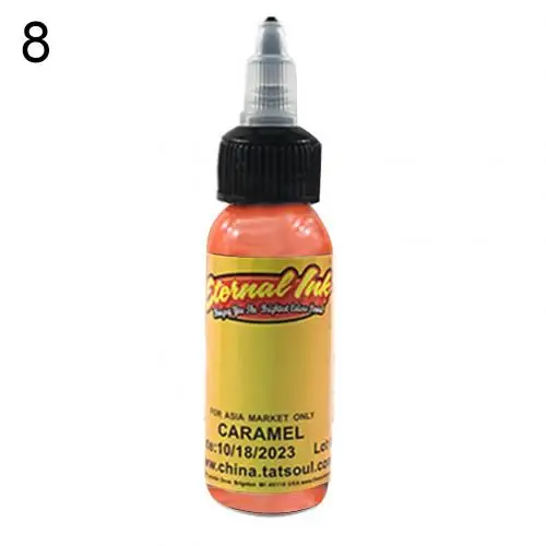 Bright Orange New 30ml Tattoo Pigment Ink for Semi-permanent Eyebrow Eyeliner Lip Body Art Paint - Цвет: Bright Orange