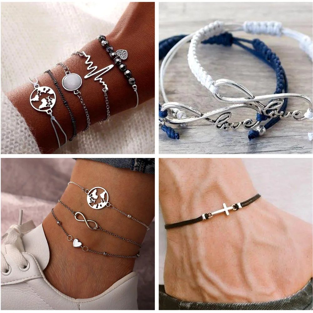 200Pcs/lot 20 Styles Tibetan Alloy Vintage Wing Butterfly Blossom Flower Heart Charm Pendants DIY Jewelry for Necklace Bracelet