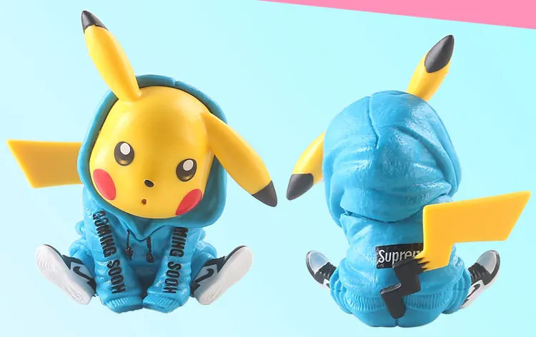 Pokemon Tipo Elétrico Pikachu, Figura De Ação Realista Com Roupas Fashion,  Presente De Aniversário - Figuras De Ação - AliExpress