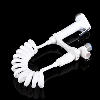 

ABS Portable Bidet Sprayer Set G1/2 Handheld Diaper Bidet Shower Head Nozzle Retractable Toilet Cleaning Tools with Spring Hose