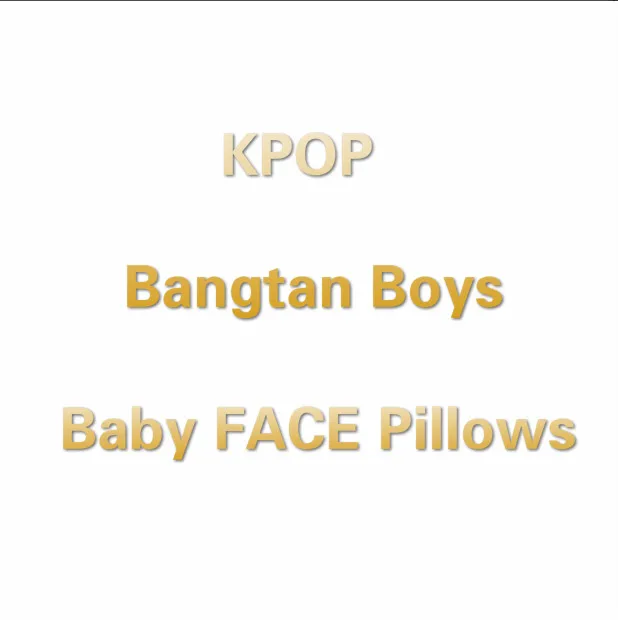 

JIMIN V S Baby Flat Face Cushion TATA COOKY SHOOKY KOYA RJ MANG Warm Bolster 30cm Emoji Pillow Kpop Bangtan Boys Korea Home