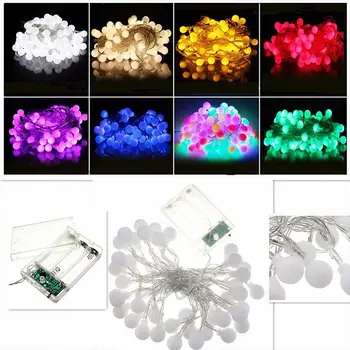 

Romantic Fairy String Light Yard 40LED Durable Festival Fairy Light Super Bright Xmas Decor Wedding Round Ball Fairy String