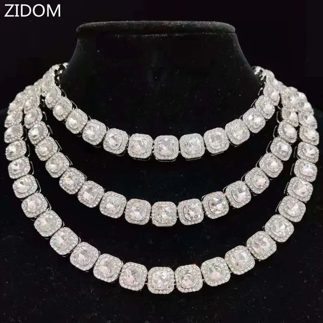 Hip Hop Square Chain Necklace - Iced Out Bling Bling