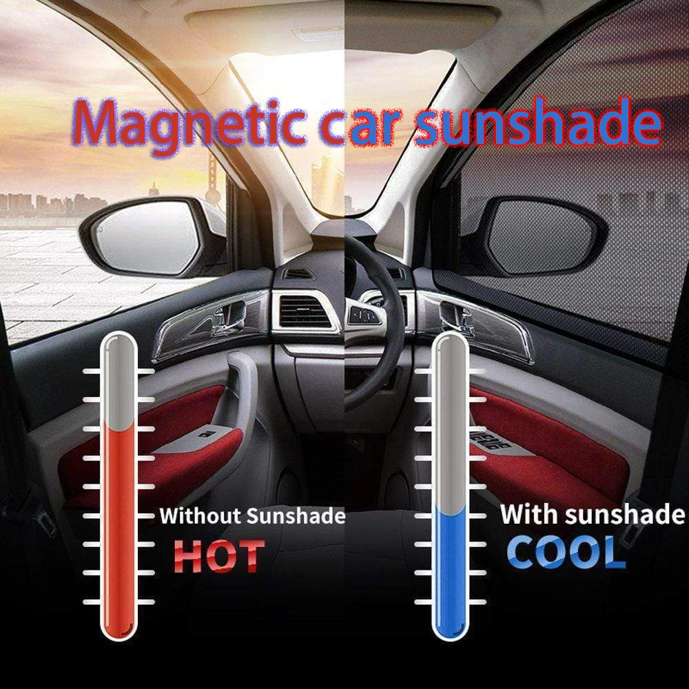 4 Pieces Magnetic UV Protection Car Sun Shade Side Window Visor Mesh Summer Protective Film | Автомобили и мотоциклы