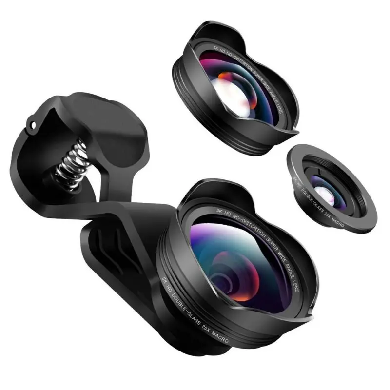 15 мм 0.45x супер широкоугольный объектив HD камера объектив Комплект для универсальных телефонов широкоугольный и макрообъектив аксессуары для камеры