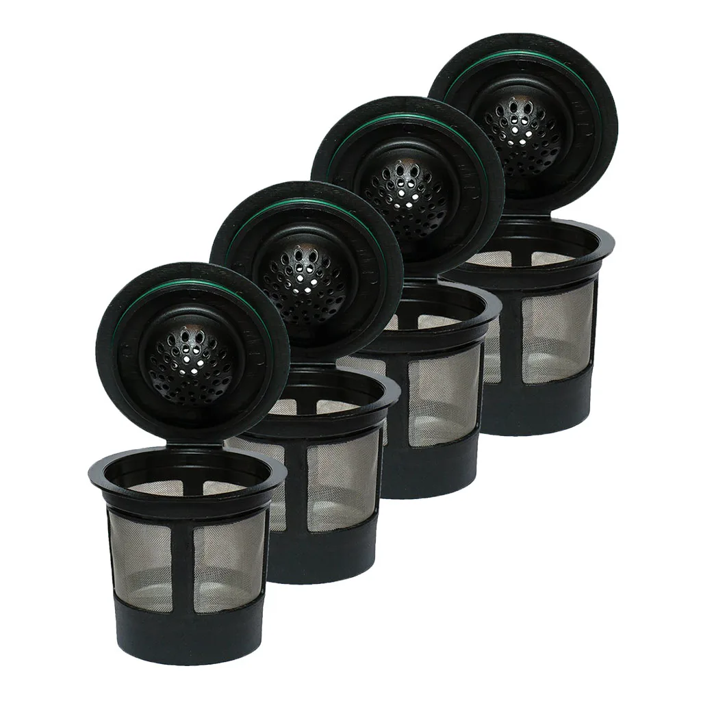 4pcs Reusable Coffee Filters K-Cup  For Capsule Brewer Universal