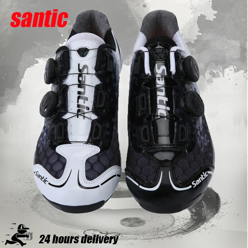 

Santic Professional Carbon Plate Cycling Shoes Road Lock Shoes Riding Shoes Lightweight Sole biking shoes Cycling sneaker mtb