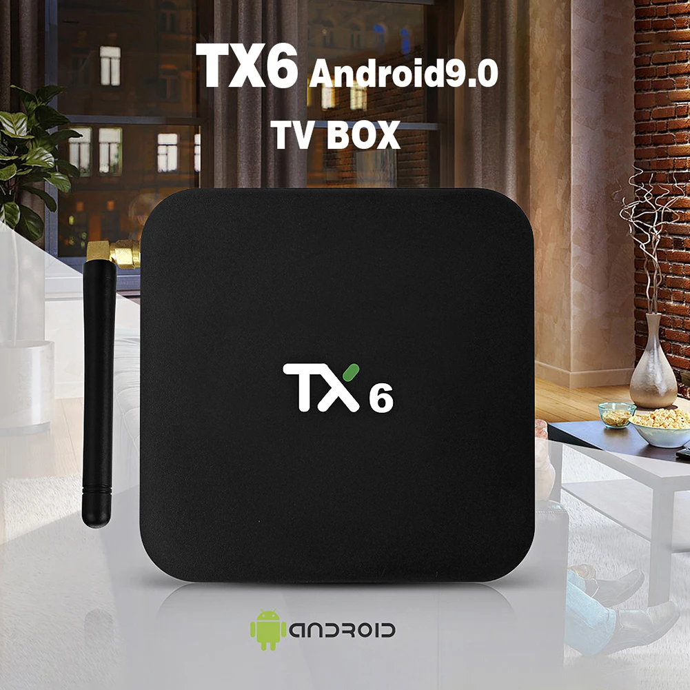 Tanix TX6 Android 9,0 Смарт ТВ приставка Allwinner H6 четырехъядерный Поддержка 2,4G& 5G беспроводной wifi 4G 32G телеприставка медиаплеер TX6MINI