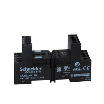 

Schneider Intermediate Relay Basic Socket RXZE2M114-mixed Contact-10A-250V 4 Open 4 Closed 14 Feet 10A High Current
