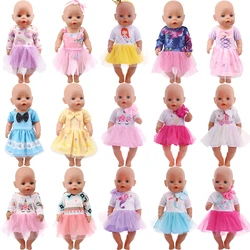 Vêtements de poupée fait à la main, robe pour poupée américaine de 18 pouces, accessoire jouet pour fille 43 cm vêtements de bébé, accessoires de poupée notre génération 