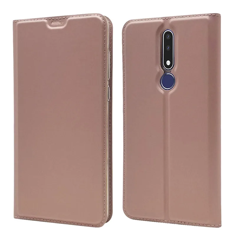 Розовый Кожаный чехол Чехол для Nokia на возраст 1, 2, 3, 5, 6, 7, 8, 9, 2,1 3,1 5,1 8,1 7,1 6,1 плюс X6 чехол Магнитный Флип Бумажник Чехлы для телефона - Цвет: Розовый