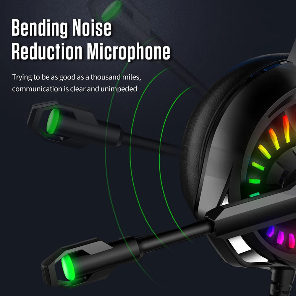 A20 Subwoofer Luminous Skin Friendly Wired Gaming Headset for Xbox PC PS Gamers