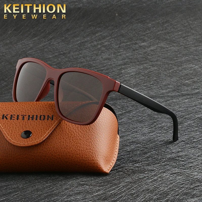 KEITHION, модные поляризационные солнцезащитные очки, мужские, Роскошные, брендовые, дизайнерские, Ретро стиль, для улицы, для вождения, солнцезащитные очки, мужские очки, тени, UV400