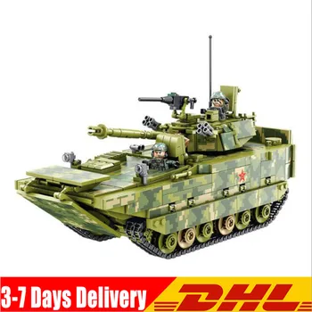 

632007 Military Technic Series ZBD-05 Amphibious Infantry Fighting Vehicle Building Blocks Bricks Kids Birthday Toys For Kids