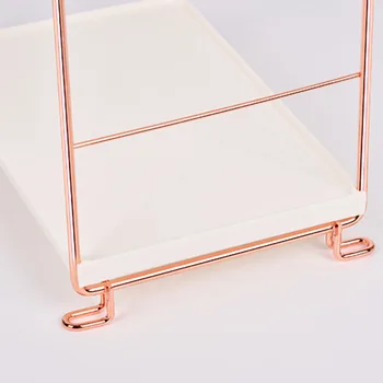 

Container Iron Storage Rack Kitchen Bathroom Accessories Decor Display Holder