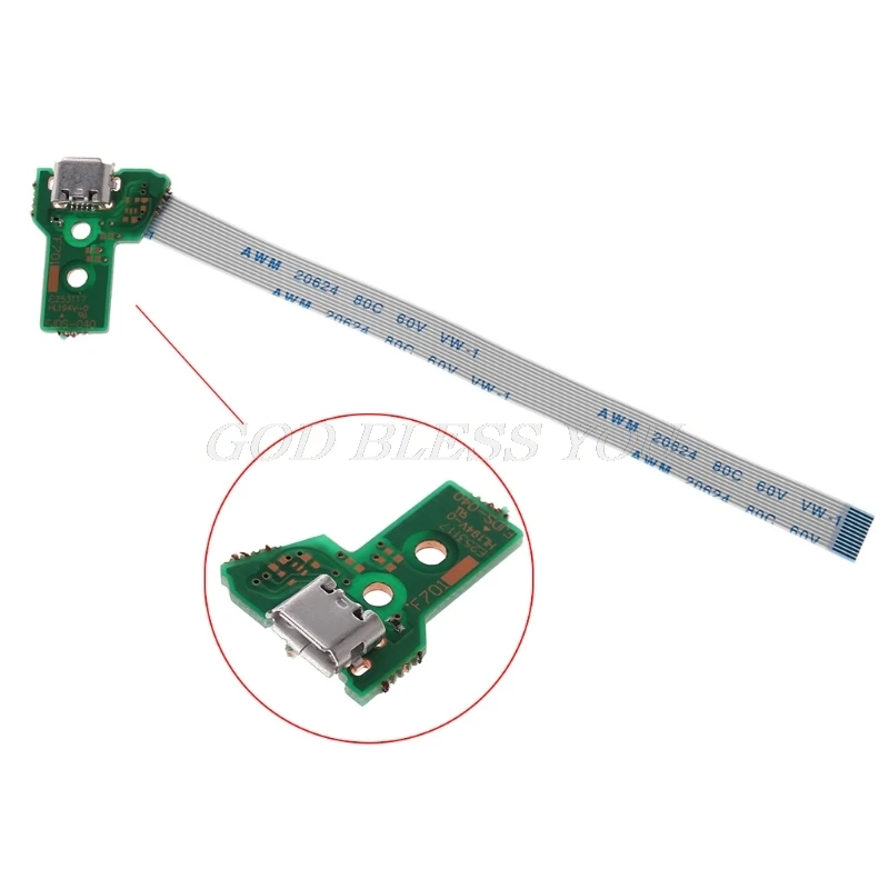 Замена usb зарядка Нижняя плата для JDS-040 PS4 контроллер с 12Pin гибкий кабель июля 291 Прямая поставка