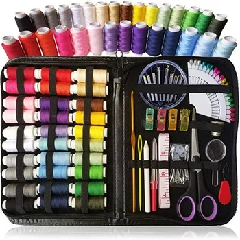 

100pcs/Set Portable Sewing Box Kitting Needles Kits Tools Quilting Thread Stitching Embroidery Craft Sewing Home Travel Organize
