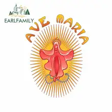 EARLFAMILY 13cm x 9.8cm para a Ave Maria Religião Oclusão Zero Decoração Prancha Adesivos Janelas Do Carro Decalque de Vinil Carro envoltório