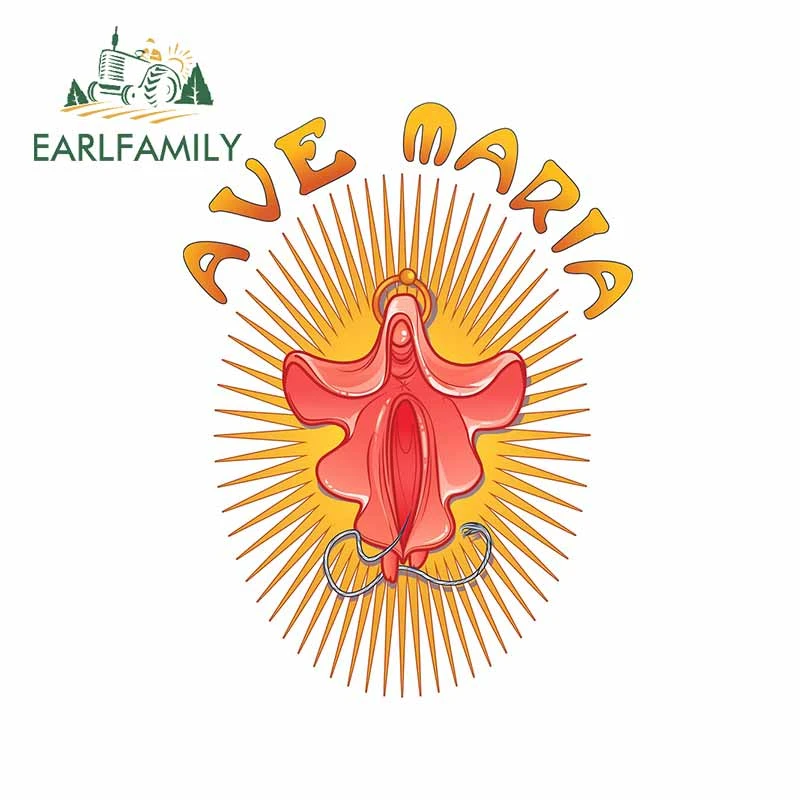 Earlfamily 13cm X 9 8cm For Ave Maria Religion Occlusion Scratch Decoration Surfboard Car Stickers Windows Decal Vinyl Car Wrap Car Stickers Aliexpress
