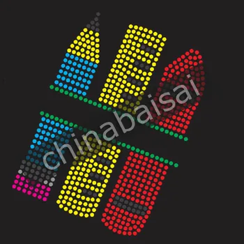 

These colored pencils Rhinestone Transfer Motif Designs