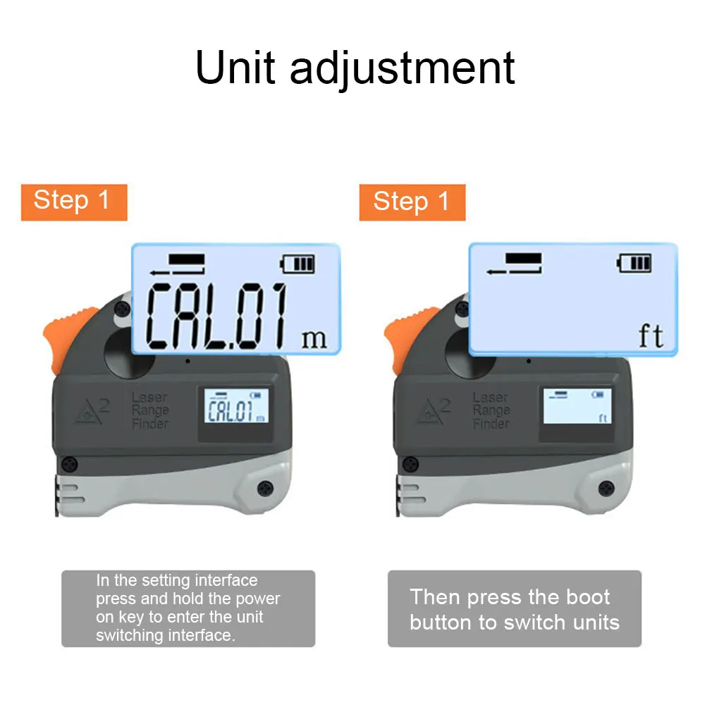 30M/40M Laser Tape Measure 2-in-1 Digital Laser Measure Laser Rangefinder with LCD Digital Display,Magnetic Hook 5M Range Finder