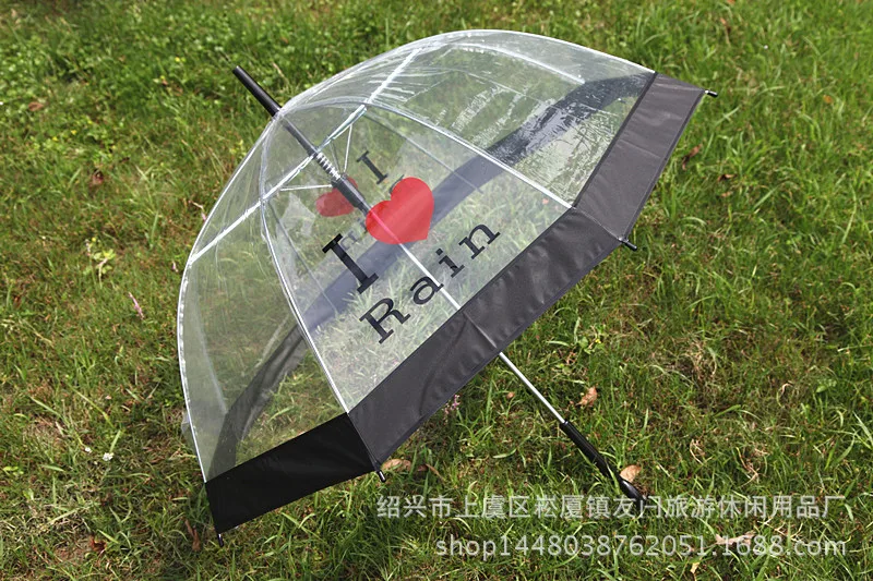 Creative Cute Transparent Apollo Umbrella Couples Straight Pole Birdcage All-Weather Umbrella Gossip Girl the United Kingdom Que