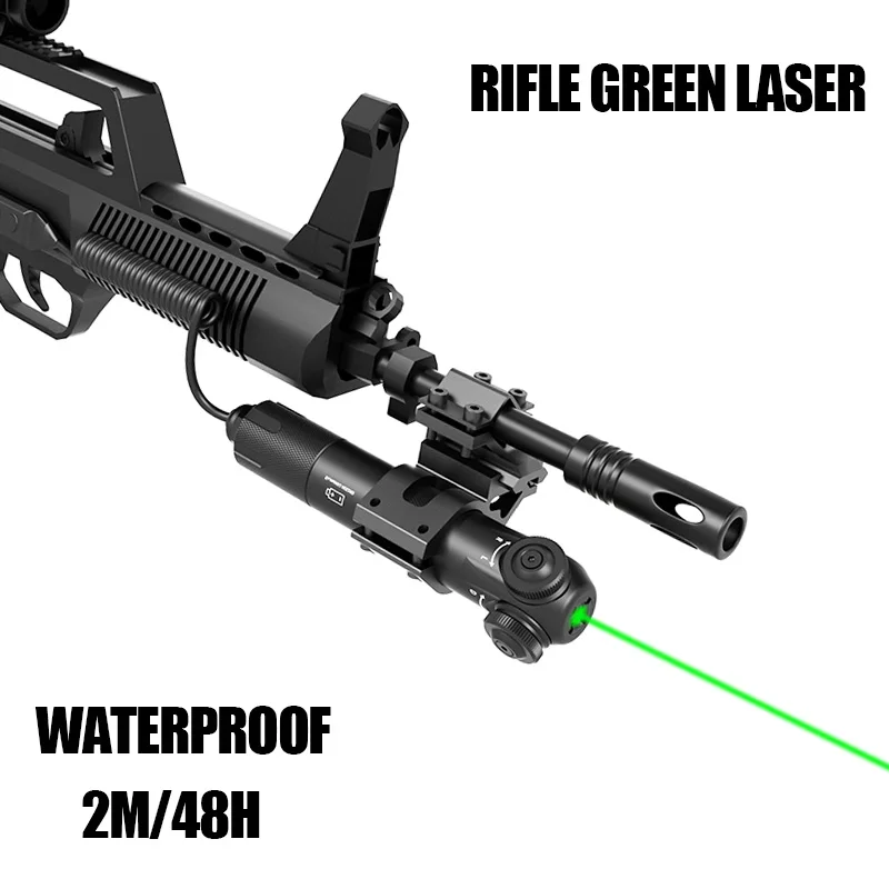 

Military green laser scope waterproof hunting shooting laser device 5mw for M16