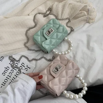 

Rhombic Chain Bag Jelly Bag Women 2020 New Joker Shoulder Messenger Bag Fashion Handbags