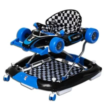 Andador de seguridad multifunción para bebé, antirollover, coche de bebé con rueda para niños y niñas, coche de paso infantil con música, Lear